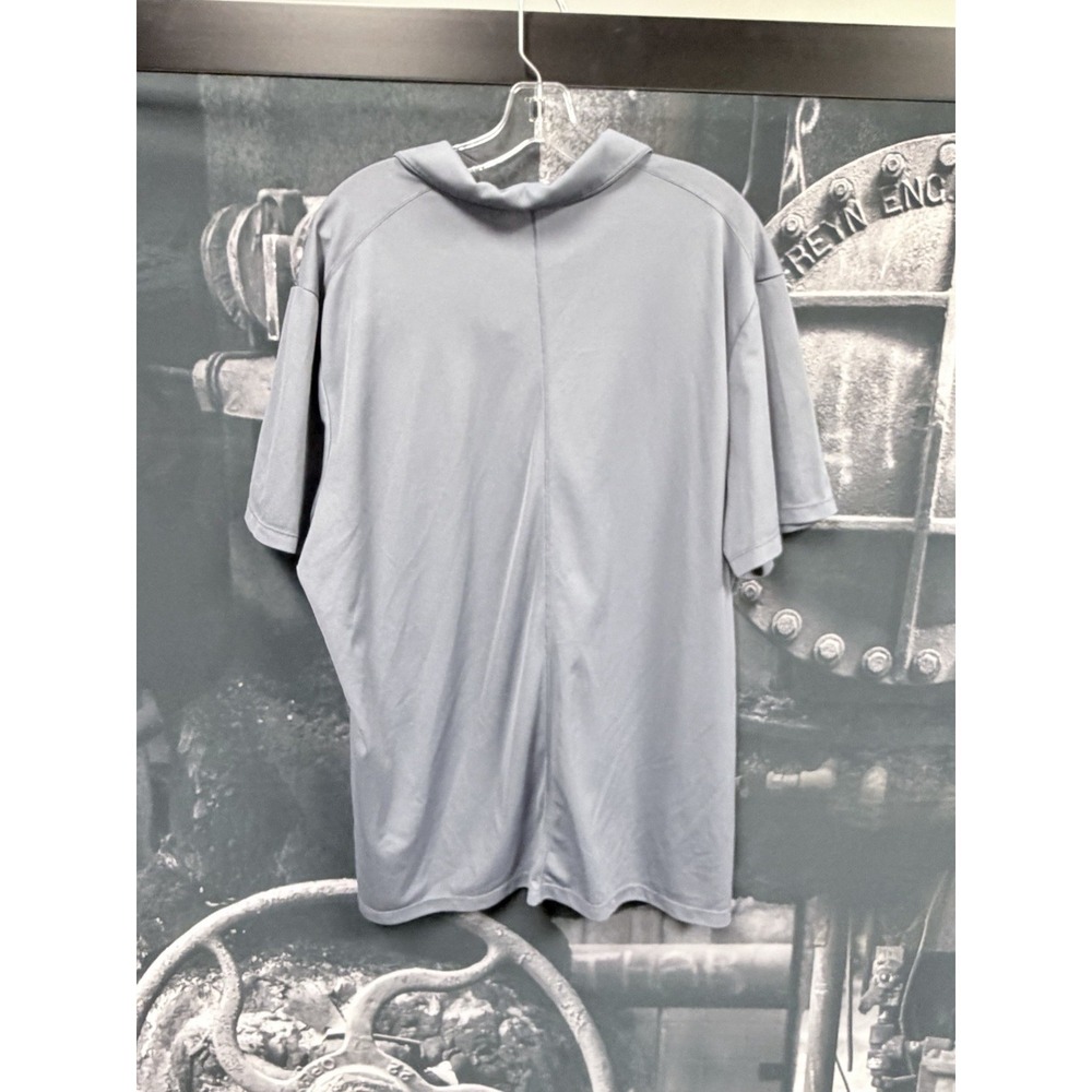 Nike Polo Shirt Mens 2XL Gray Golf Zonal Cooling Blade Collar Victory Pickleball - Picture 8 of 8